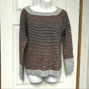 Cocogio‎ striped mohair blend sweater small